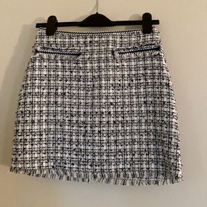 Tweed mini skirt